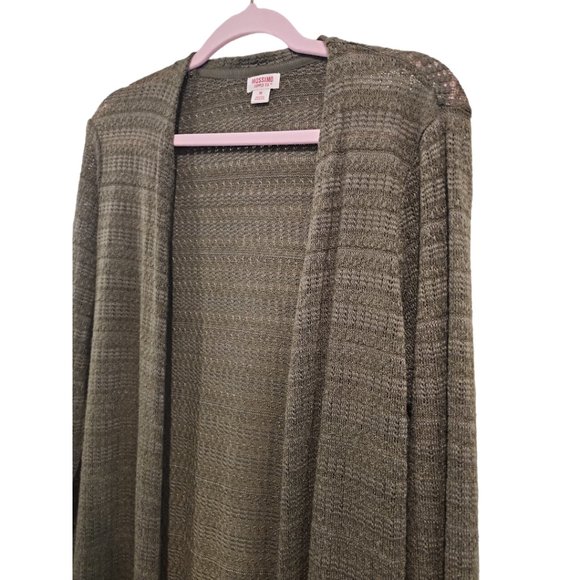 Green floor length cardigan - Picture 3 of 3